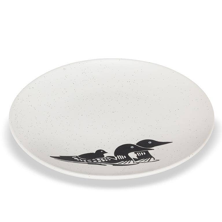 Small Plate with Loons