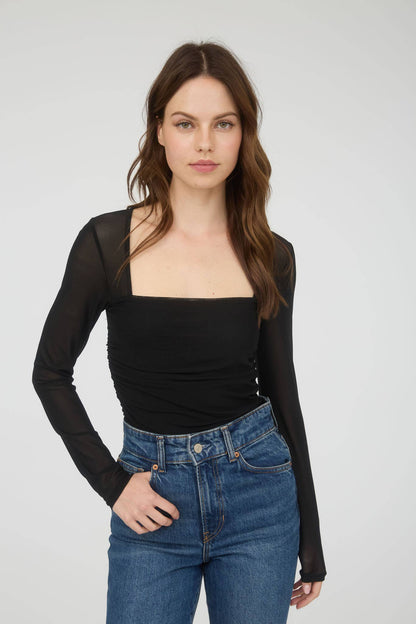 Sydney Square Neck LS Top