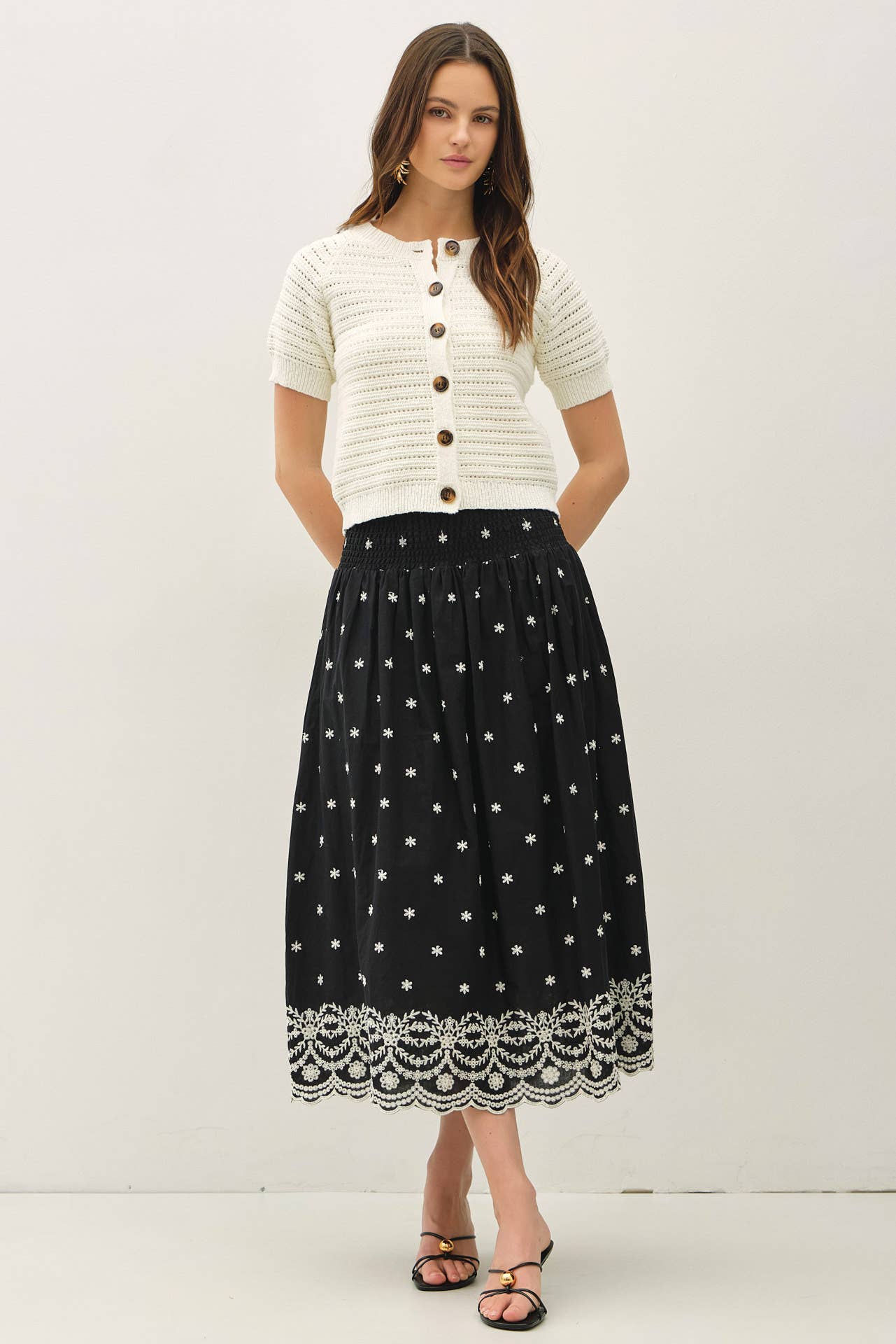 Short Sleeve Crochet Cardigan