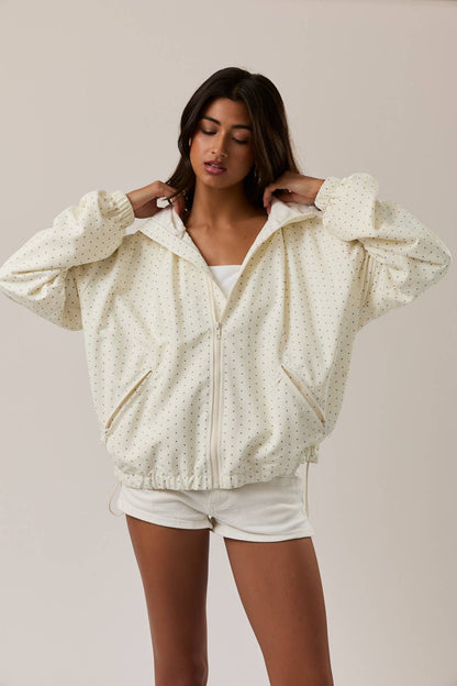 The Perfect Transition Polka Dot Jacket