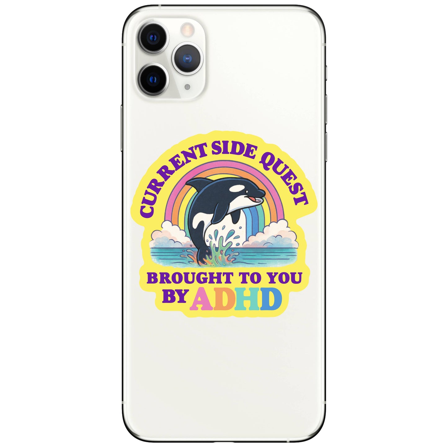 Current Side Quest Dolphin Sticker