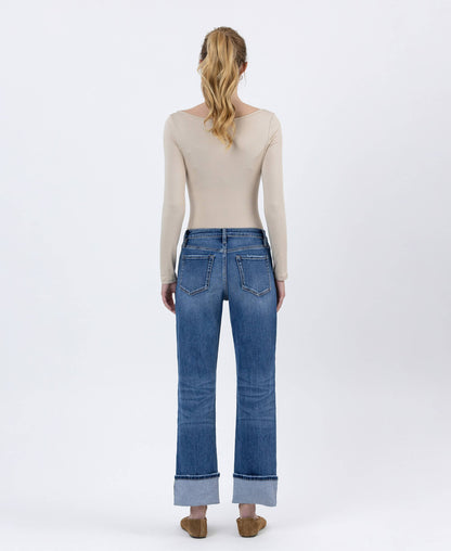 Classic Ankle Cuff High Rise Jean