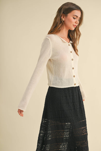 Lightweight Button Down Cardi