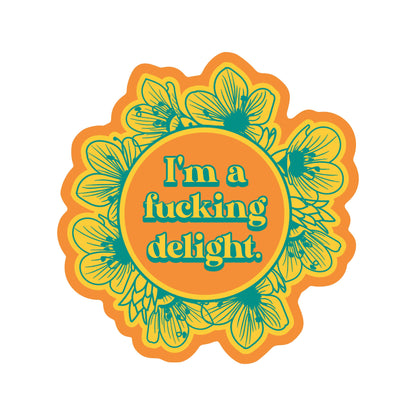 Fucking Delight Swear Sticker