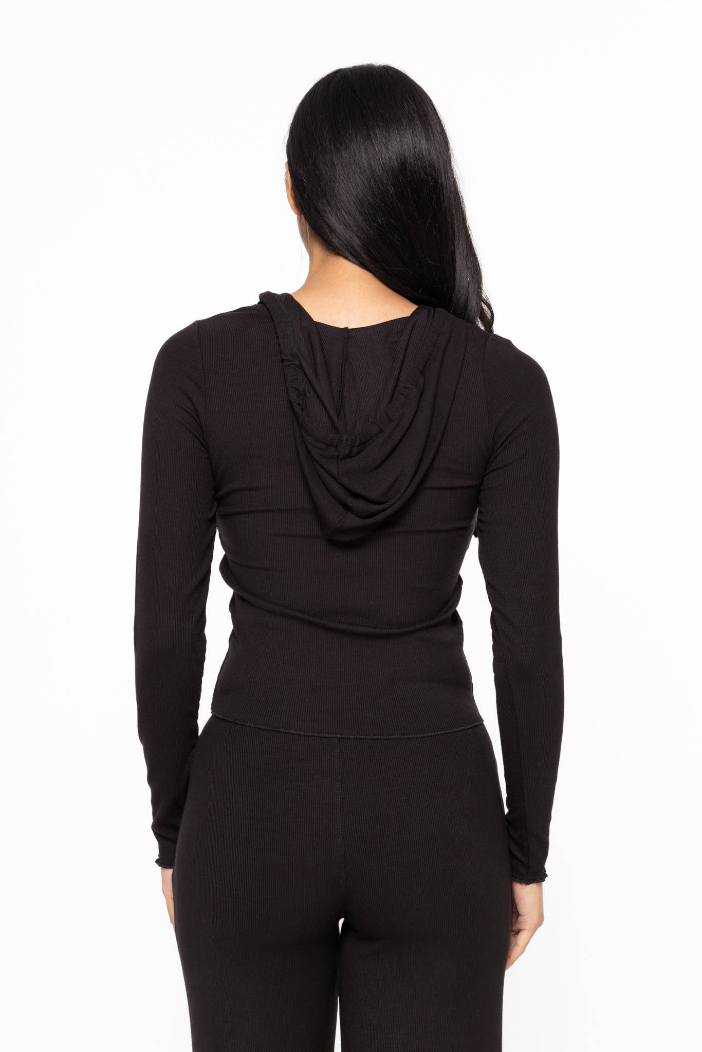 Bamboo Blend Long Sleeve Henley Hoodie
