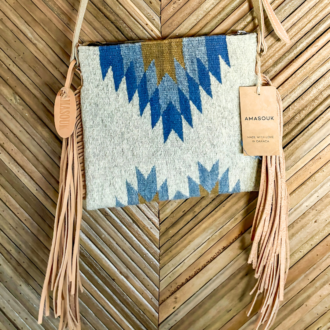 Vega Wool Fringe Crossbody–Handwoven Oaxaca