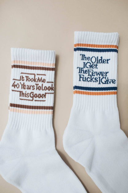 40 Years to Look This Good Socks