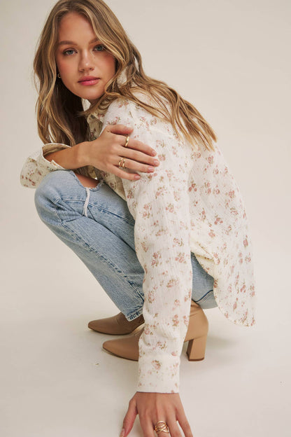Soft Wind Floral Top