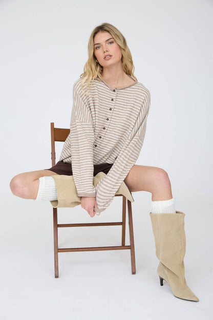 Driftwood Stripe Cardigan