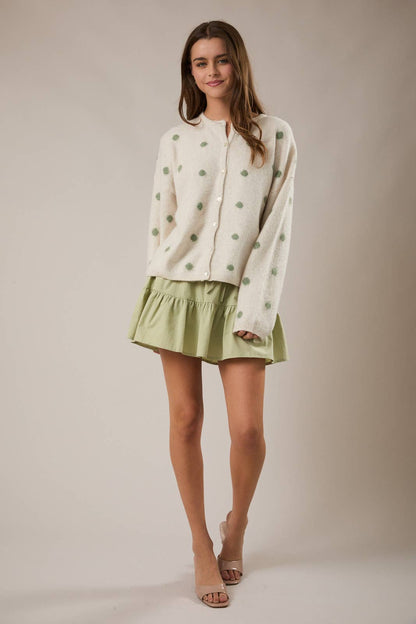 Harbor Dot Sweater Cardigan