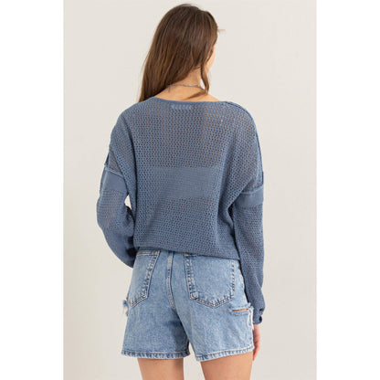 Coastal Mesh Sweater