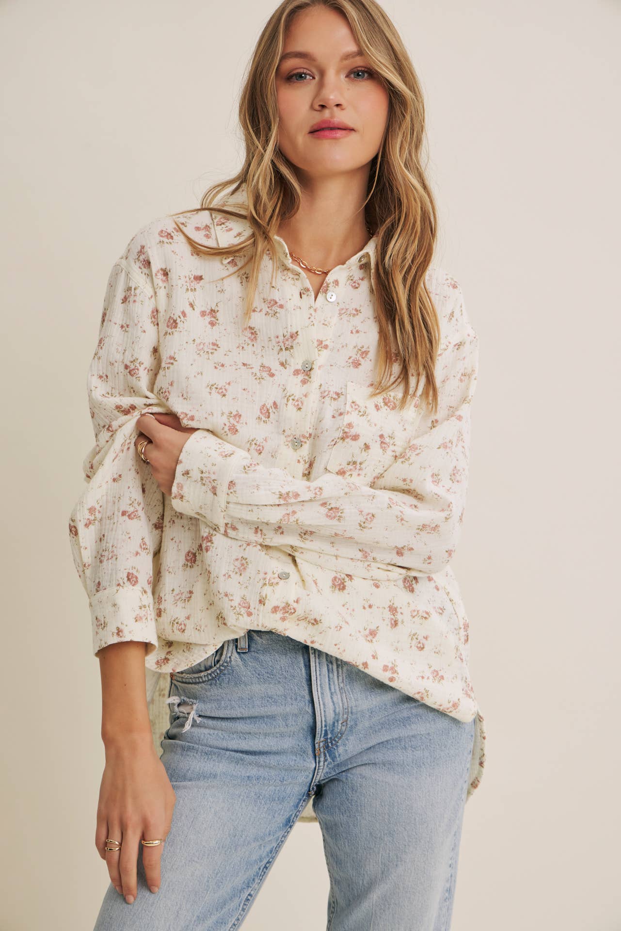 Soft Wind Floral Top