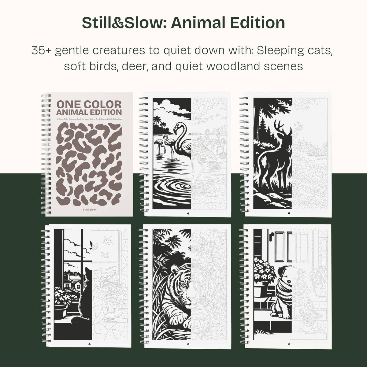 One Color Coloring Book - Animal Edition