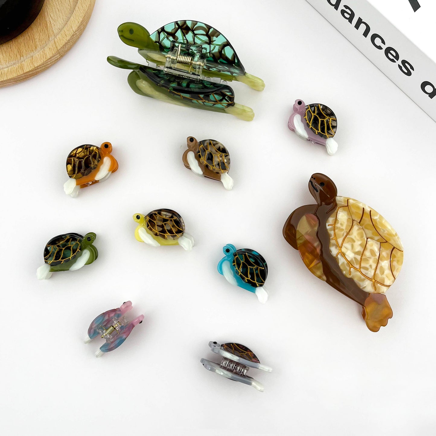 Green Turtle Hair Clip