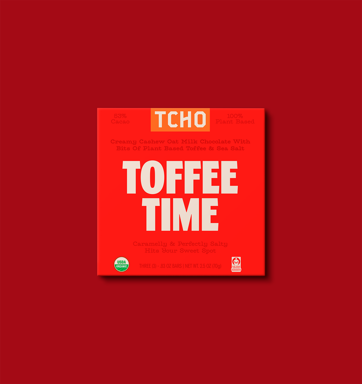 Toffee Time Oat Milk Toffee & Sea Salt Chocolate Bar