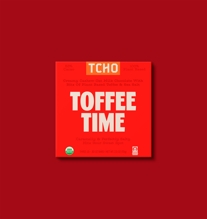Toffee Time Oat Milk Toffee & Sea Salt Chocolate Bar