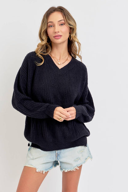 EVERYDAY CASUAL  SWEATER: Brown / Contemporary / S