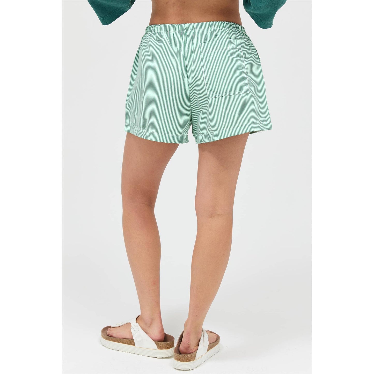 Coastal Ease Stripe Shorts