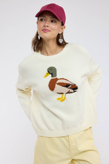 MALLARD DUCK KNIT SWEATER / WL25-12426