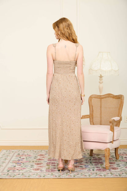 Playful Floral Midi Dress