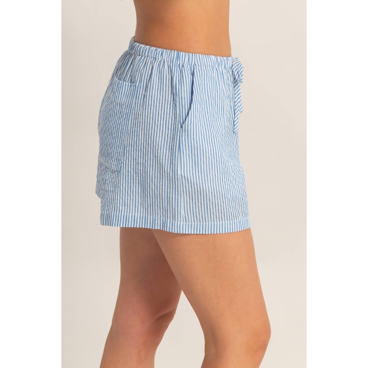 Coastal Ease Stripe Shorts