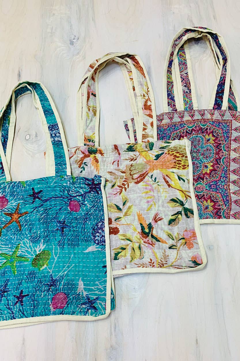 Kantha Reuseable Market Bags