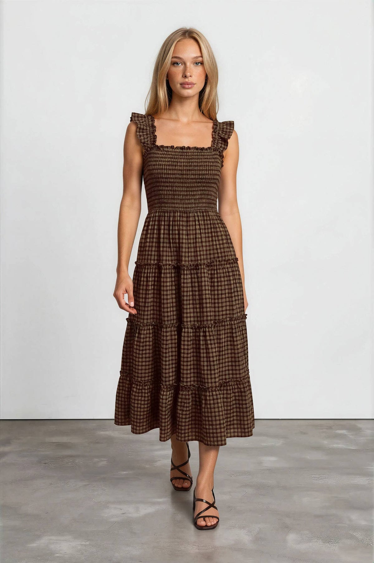 Willow Plaid Midi