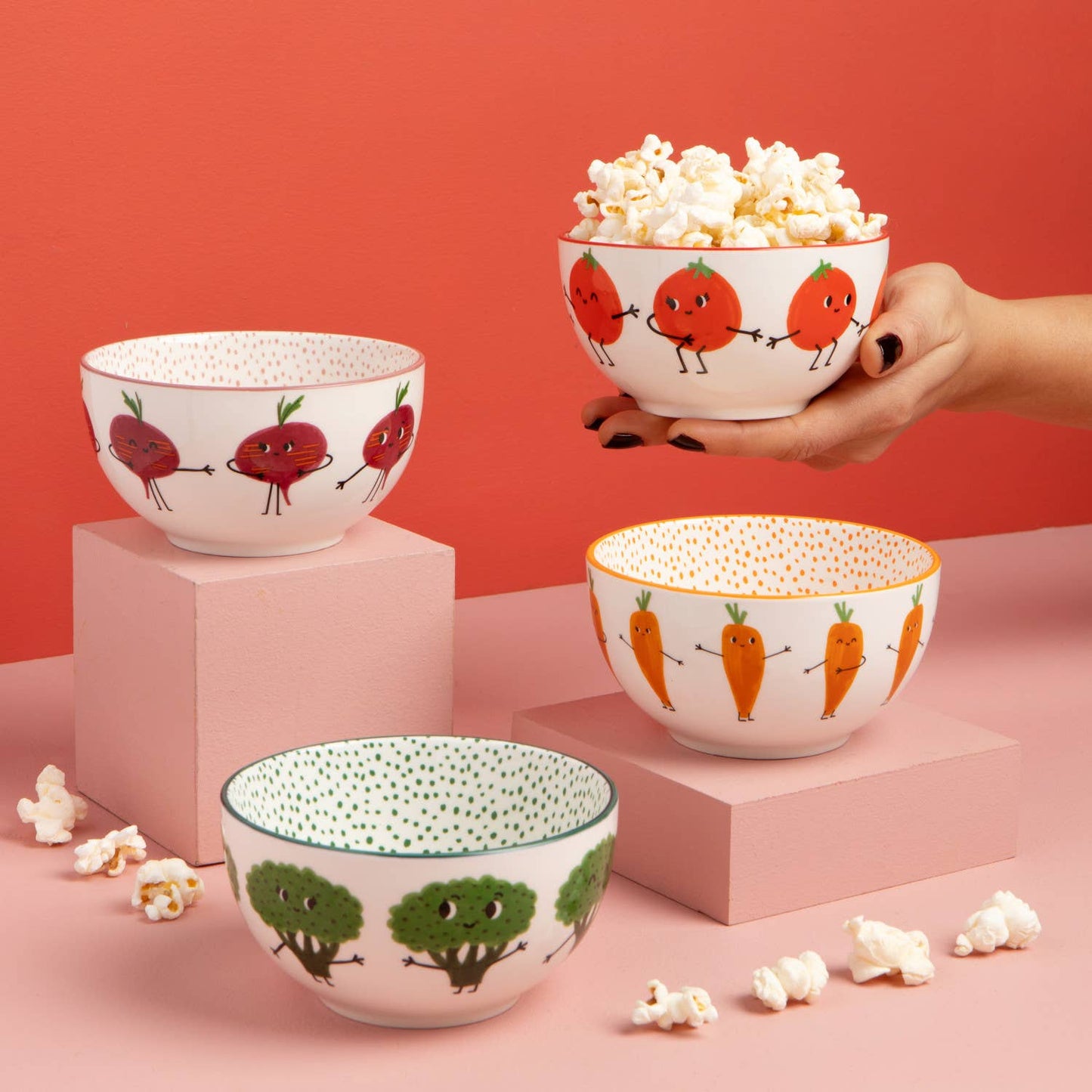 *Set of 4* Funny Food Bowls