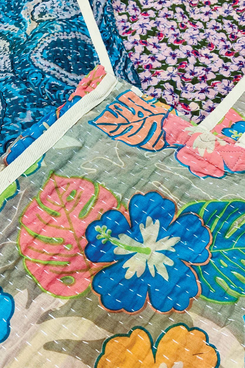 Kantha Reuseable Market Bags
