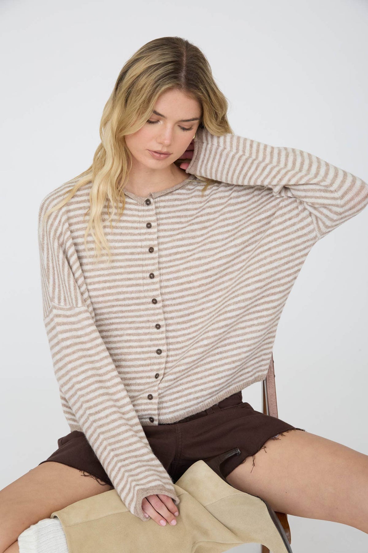 Driftwood Stripe Cardigan