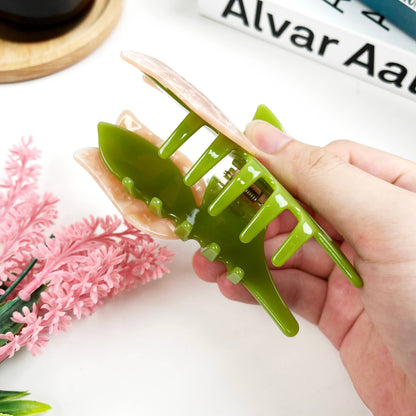Acetate tulip claw clip flower hair clips