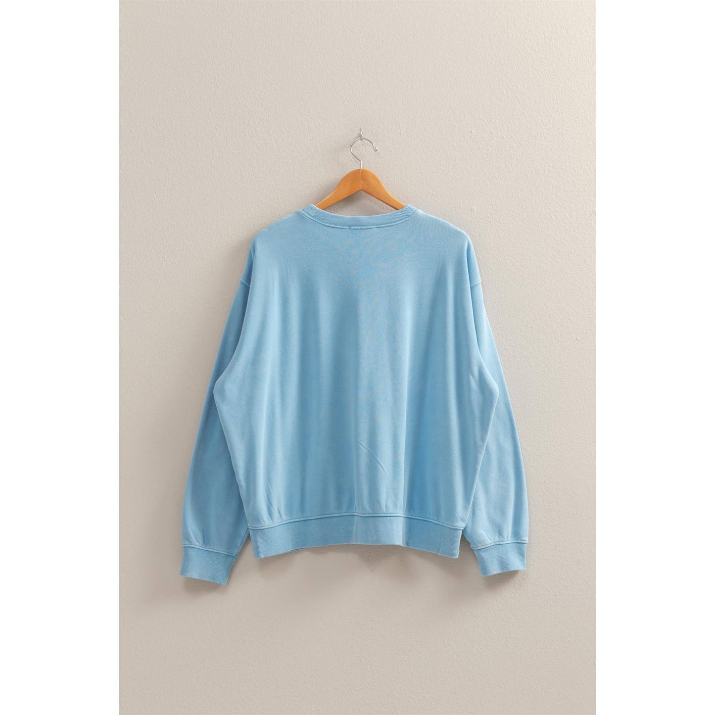 Drop Shoulders Relaxed Crew Neck Sweatshirt