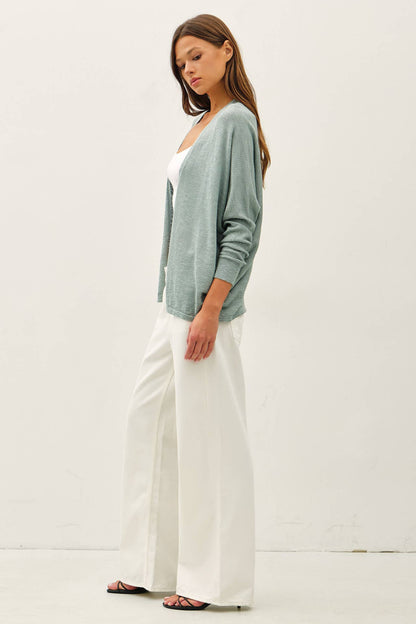 Spring Dolman Sleeve Cardi