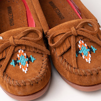 Women's Nizhoni Suede Beaded Moccasins
