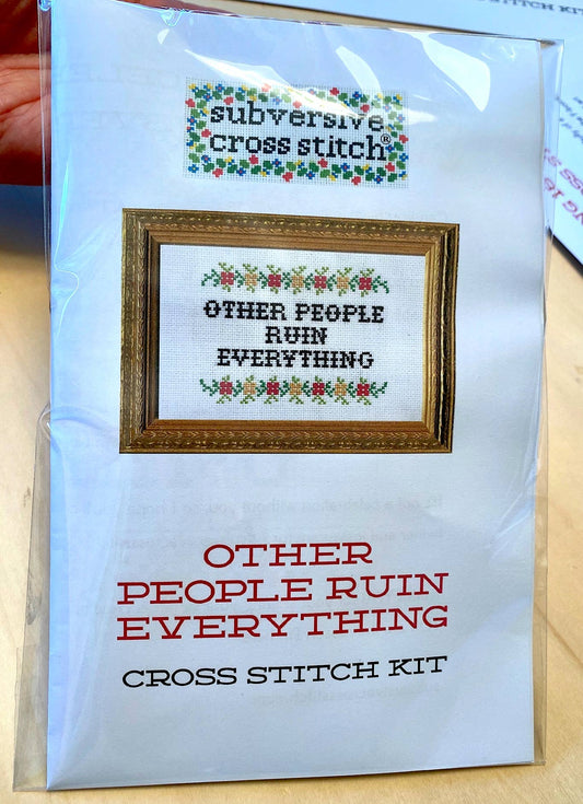 Wash Your F*cking Hands Cross Stitch Kit