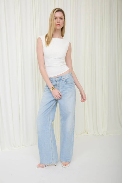 Asymmetrical Sweater Knit Tank