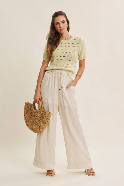 Vintage Breeze Pointelle Sweater