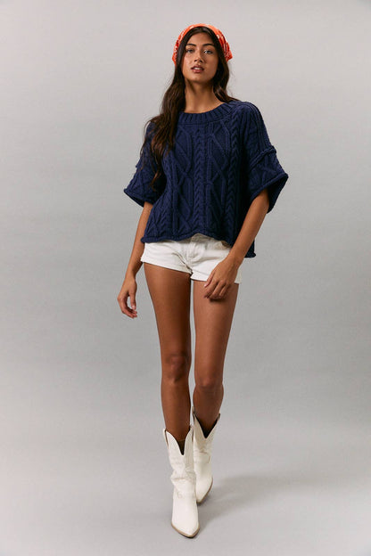 Relaxed Coastal Cable Knit