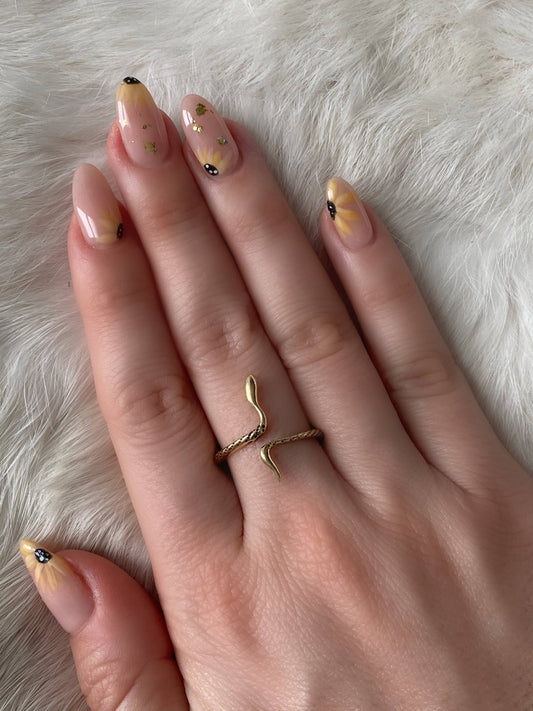 Brass Serpent Ring