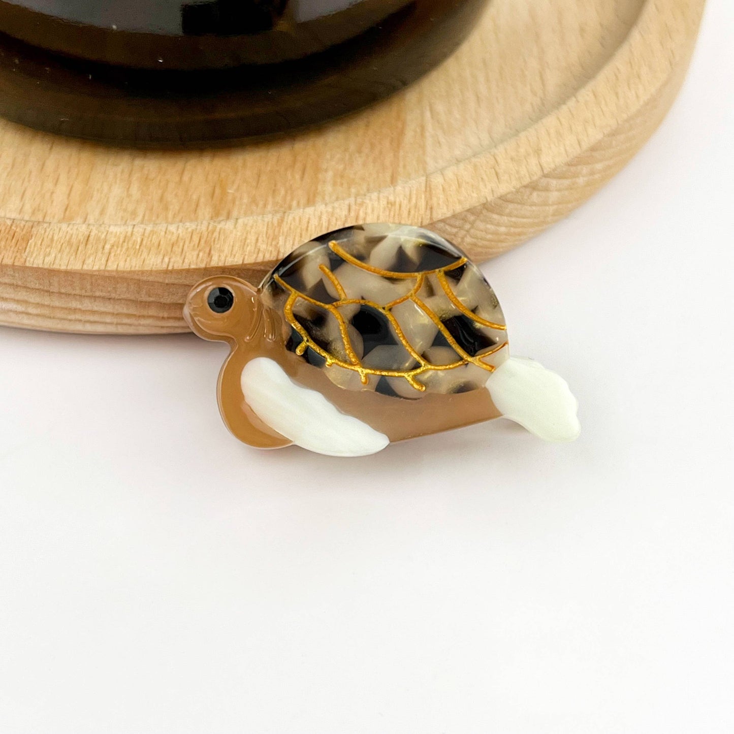Green Turtle Hair Clip