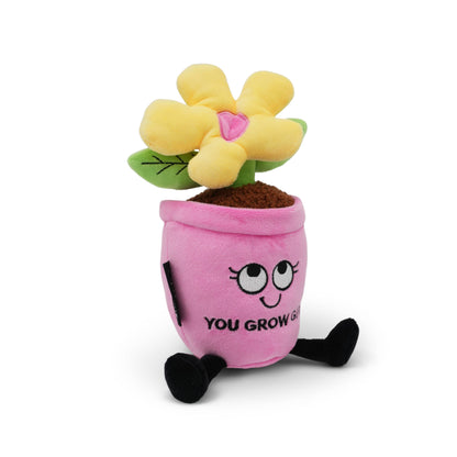 “You Grow Girl” Flower Plush