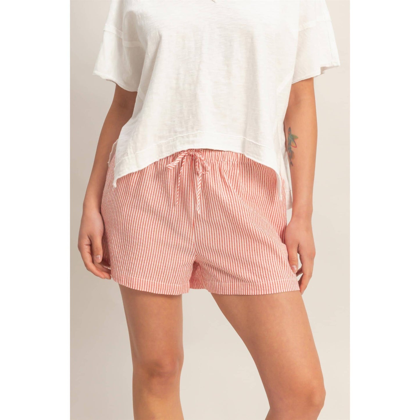Coastal Ease Stripe Shorts