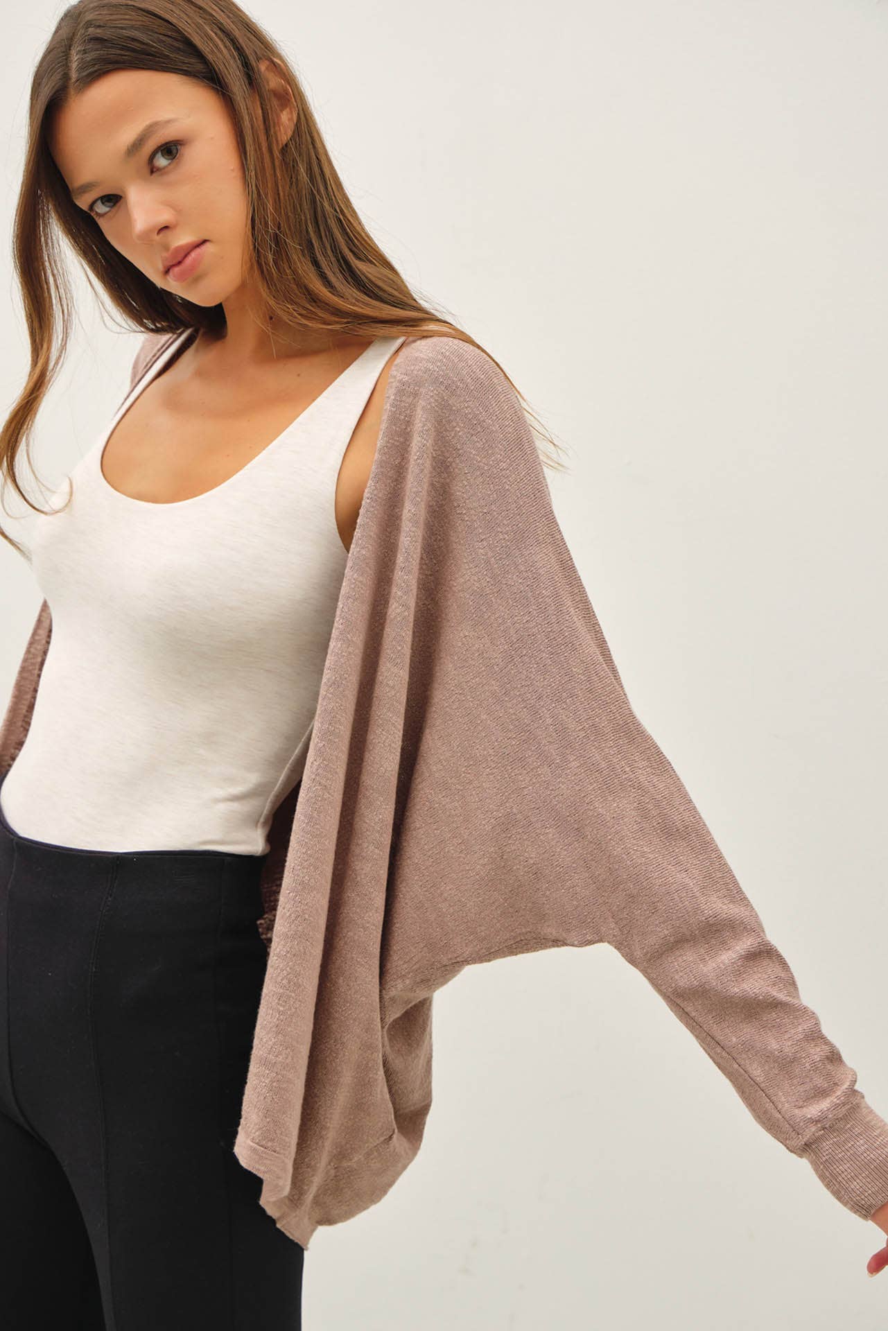 Spring Dolman Sleeve Cardi
