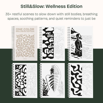One Color Coloring Book - Wellness Edition