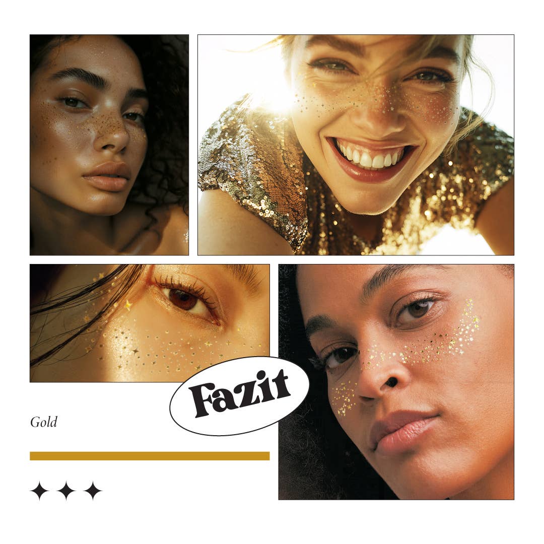 Gold Glitter Freckles