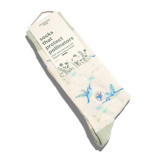 Socks that Protect Pollinators | Beige Hummingbirds