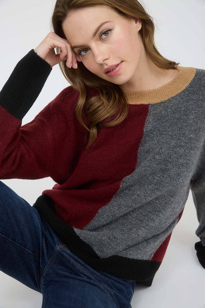 Relaxed Colorblock Sweater