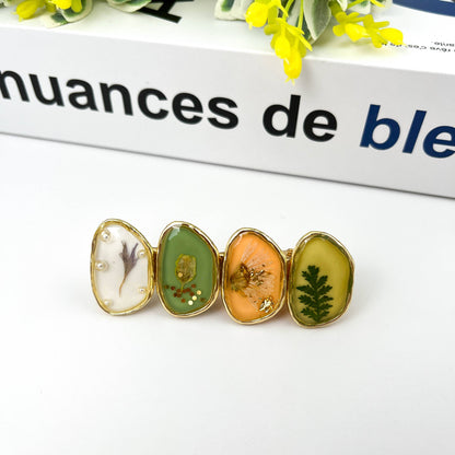 Retro Flower Duckbill Clip