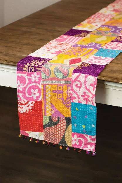 Kantha Cloth Table Runner