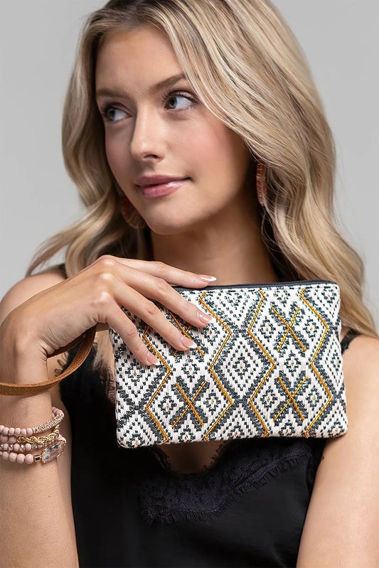 Handmade Colorado Ethnic Pattern Clutch